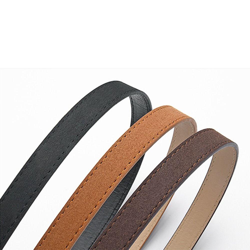 Spänne Mockaläderbälte Casual Midjeband Mode Affärsmidjebälte För Kvinnor