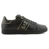 Emporio Armani EA7 Round Toe Lace-Up Low-Top Sneakers Unisex Sneakers Black X8X102XK346M701