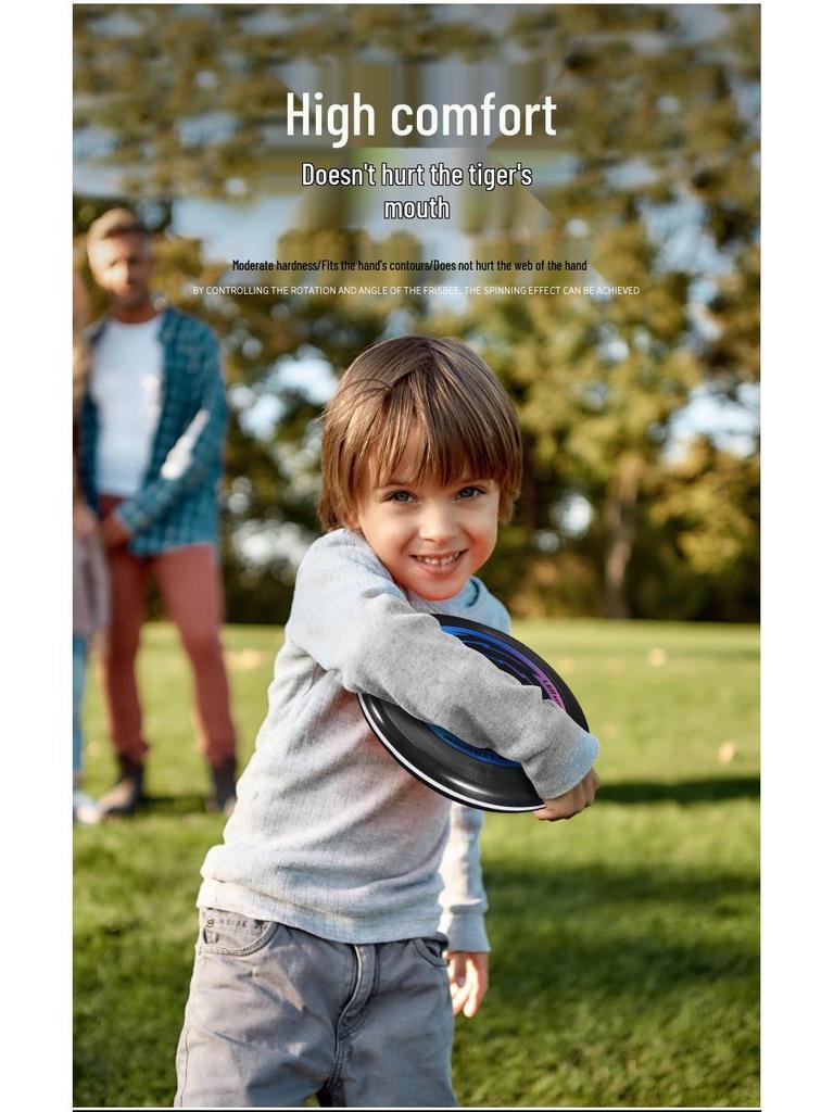 LED Light-Up Flying Disc: Interactive Parent-Child Toy for Team Building and Outdoor Fun