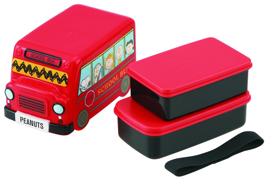 Skater Lunch Case with Lunch Snoopy and PEANUTS DLB5 Bus-Shaped Belt,