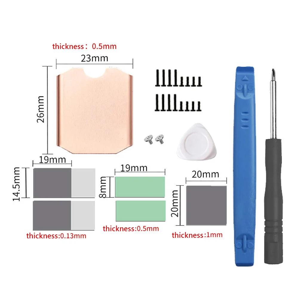 FinalCool TN30 For Steam Deck Copper Heat Sink Cooling Thermal Pad for Steam Deck Console M.2 2230 SSD Heatsink Game Accessories