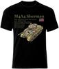 American M4A4 SherUnisex Tank The Second World War Panzer Armure TShirt Cotton ONeck Short Sleeve Unisexs T Shirt New Size S3XL