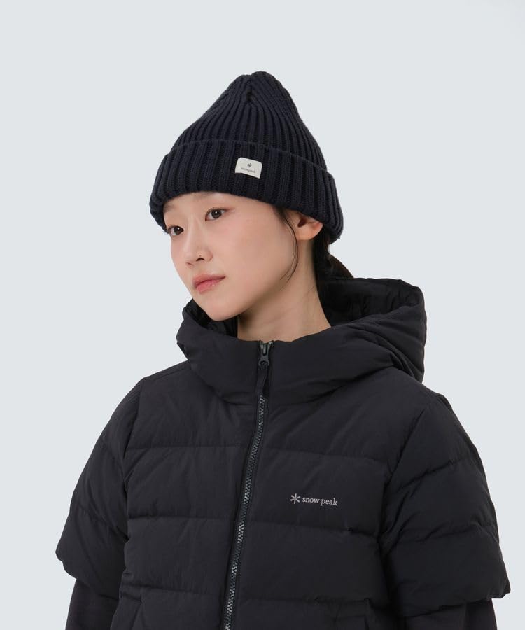 Snow Peak Folded Beanie GS-S25WUFKC61 Headwear Beanie Knit Hat Men's Women's Black One