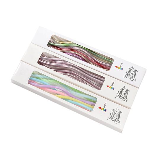 6 stk/sett Bursdagslys God visuell effekt Flere farger Utmerket utførelse Korrosjonsbestandig Langtidsbevaring Kaketoppdekorasjon