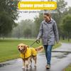 Dog Poncho, Rain Jacket for Dogs Waterproof, Reflective Safety Dog Raincoat, Yellow M Size, Polyester Material