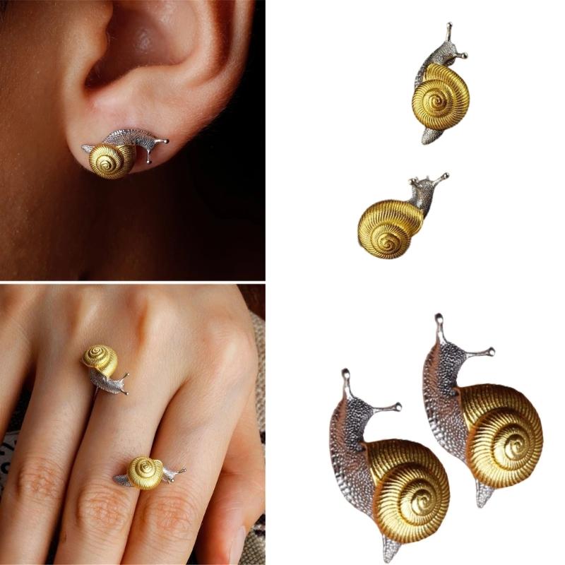 Eye catching Snail Ear Adornments Dainty Snail Earrings Charm for Man and Women