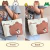 Canvas Tote Bag Cute Storage Bag Large Capacity Mini Handbags Portable Cartoon Print Lunch Bag