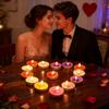 10Pcs Romantic Tea Candle Decorations Smokeless And Odorless Candles Wedding Supplies Romantic Decor Creative Love Candle