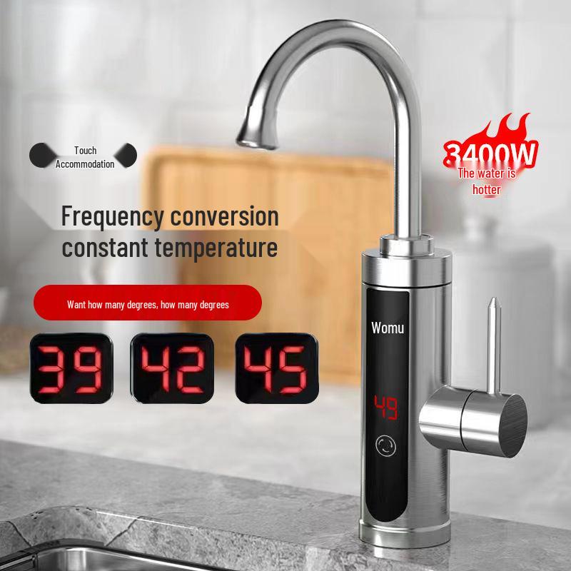 Instant Heat Electric Water Faucet - Quick Heating, Temperature Controlled for Kitchen Use