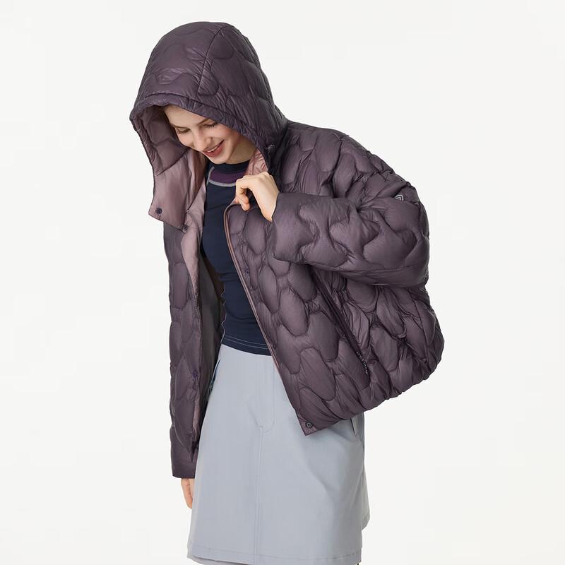 Tanboer Women's Short Hooded Thin Down Jacket TB5330268D