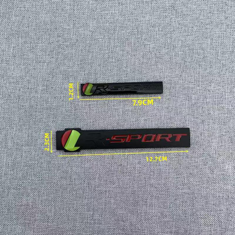 1Pc S R R SPORT Car Metal Sticker Badge Accessory For X S F XF XE XJ XK XEL XFL XJL XJ6 XJS XKR XFR F-Type F-Pace E-Pace I-Pace