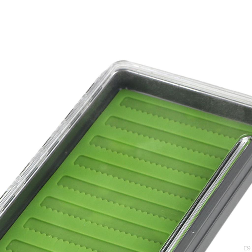 Fly Box Fishing Freshwater Saltwater Transparent Lid Lightweight for Bass Trout Gear