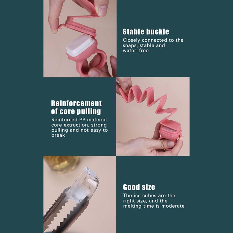 Household Ice Making Molds Durable Press Ice Cube Tray Fast Freeze Silicone Mold Refrigerator Reusable Kitchen Bar Ice Cube Mold