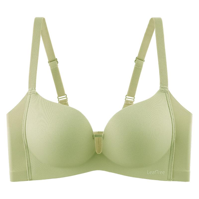 Latex Underwear for Women Gathered Flat Chest Sexy and Seamless Bra Thickened Anti Sagging Gathered Accessory Breasts No Steel Ring Bra