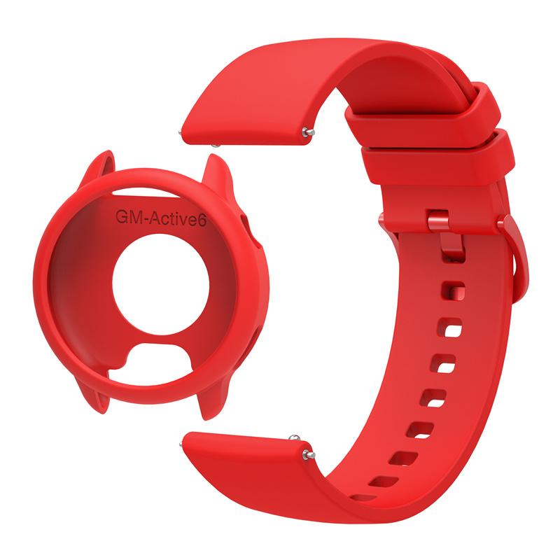 Silicone Case+20mm Strap For Garmin Active6
