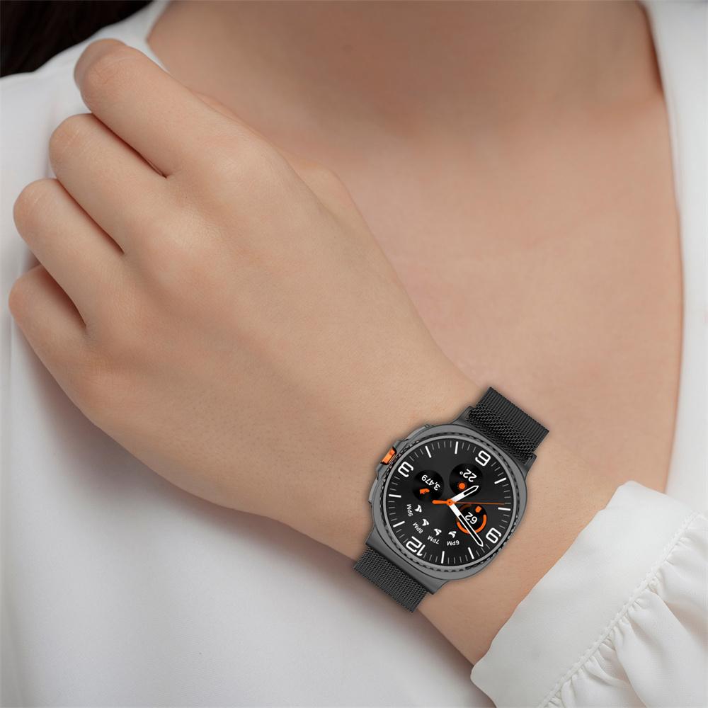 Milanese Magnetic Strap For Samsung Galaxy Watch 8 Classic 46mm Metal Alloy Watchband Wristband For Galaxy Watch 8 44mm 40mm No Gaps Strap