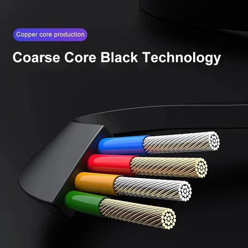 3-in-1 Retractable USB Type C Micro USB Charging Cable For Mobile Phone Charger Cable 39.37inch Fast Charging Cable