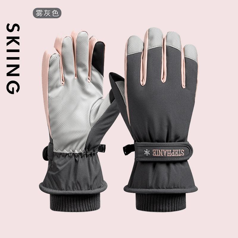 Ski gloves Winter thermal gloves Men's mountaineering Outdoor wholesale riding Electric motorcycle Touch screen Winter sports