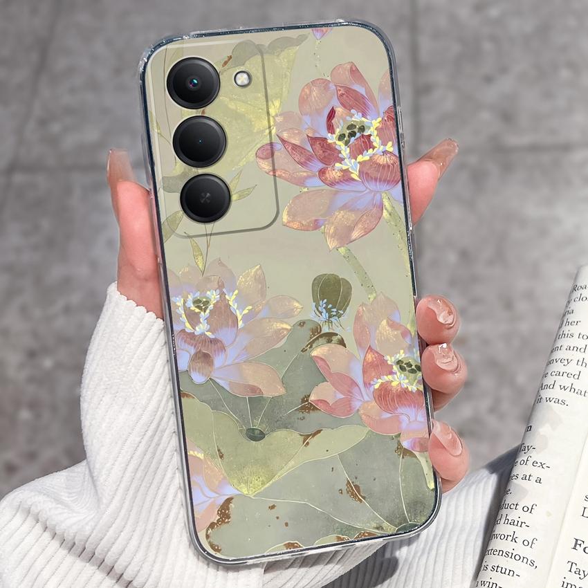 Capa Para Redmi 15 13 12 15C 14C 13C 12C 10C 14R 13X 10A 10X Capa de Celular com Padrão de Cédula Capa de Silicone Transparente Antiderrapante Para Redmi Capas Bumper