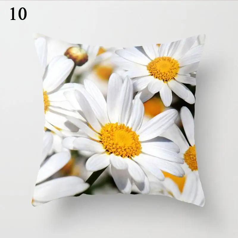 

Чехол для подушки «Ромашка» для автомобиля, декор для дивана, подушка для дома, плед, популярный 40x40cm