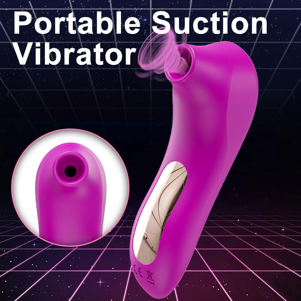 Powerful Suction Cup Sucking Vibrator Sex Toys For Female Masturbation Clit Clitoral Nipple Oral Vacuum Stimulating Massager