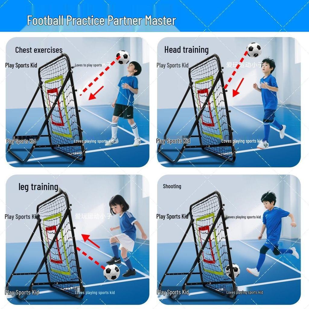 Portable Detachable Football Rebound Training Net with Goal Door