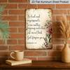 2D Flat, 1pc Vintage Ephesians 4:32 Bible Verse Metal Aluminum Sign -Be Kind and Compassionate Christian Wall - Pastel Pink Roses & Beige Scripture