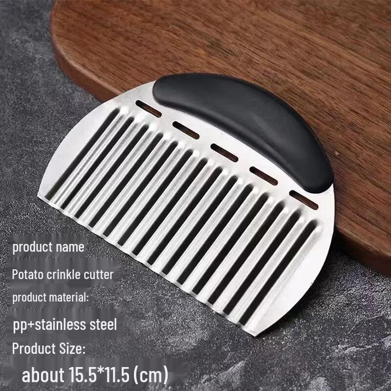 Набор волнистых ножей для картофеля из нержавеющей стали, 4 шт.