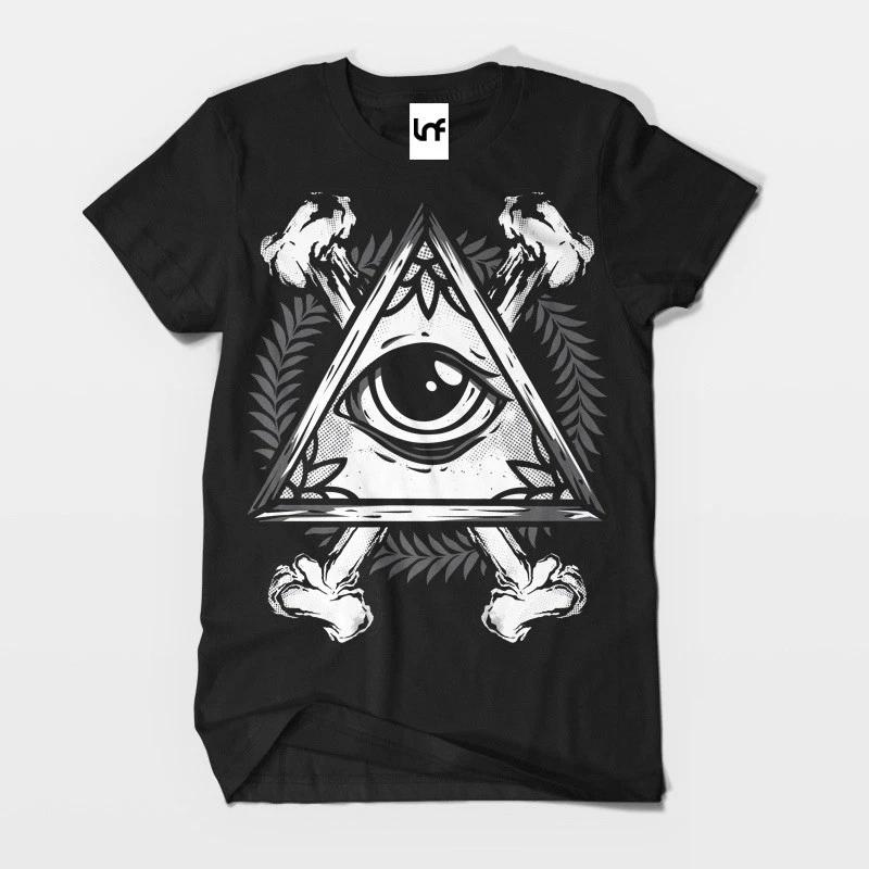 Eye Design Graphic Tee Unisex Black TShirt (Sb050)
