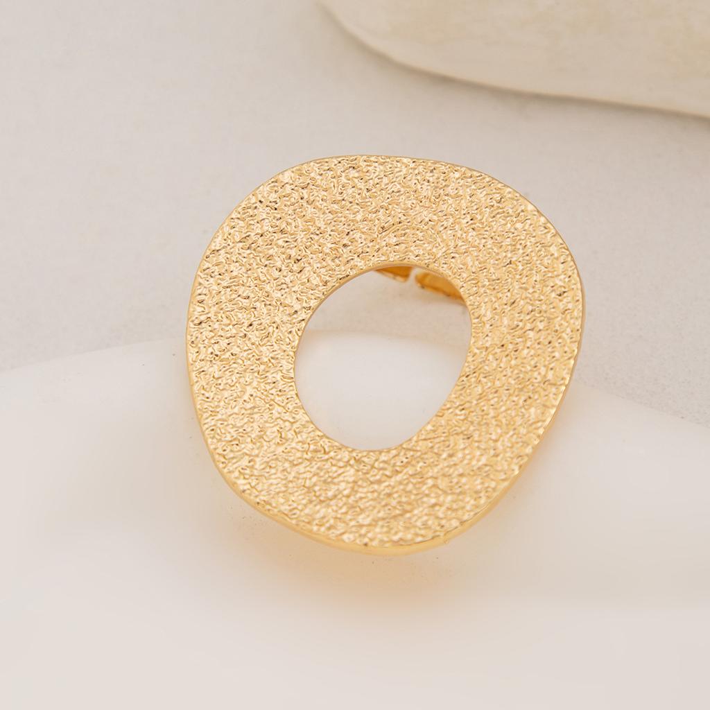 Übertriebener Unregelmäßiger Metall aufgeschlagener Ring Damen, Geometrischer Ring Imitation Perlenring