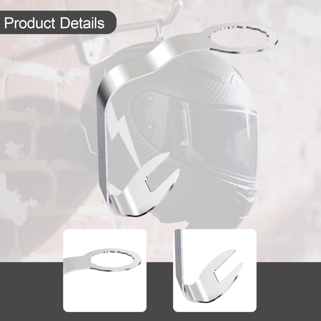 Helmet Holder Helmet Rack Wall Mounted Heavy Duty Easy Installation for Entrance Garage Cycling Sturdy Storage Organizer