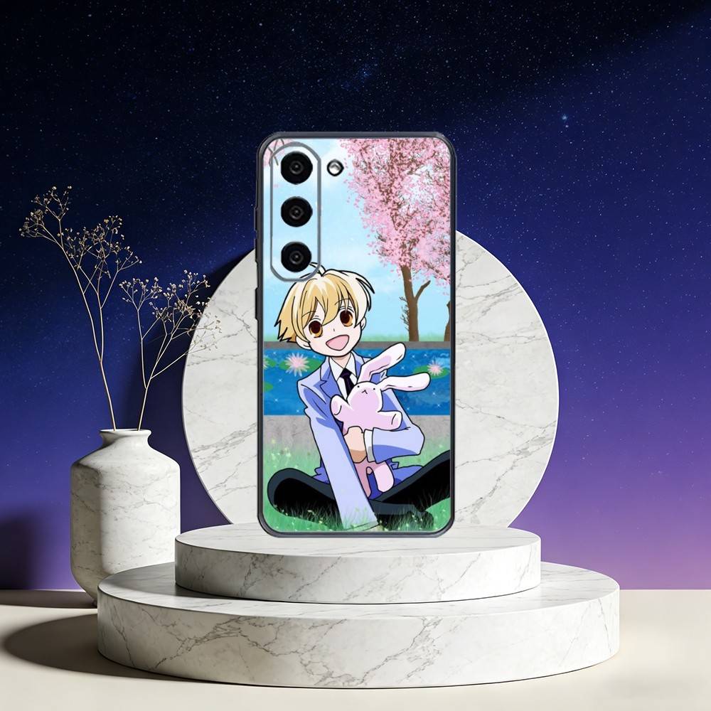 O-Ouran High School Host Club Phone Case For Samsung Galaxy A73,A72,A71,A70,A53,A52,A51,Others Soft Black Cover