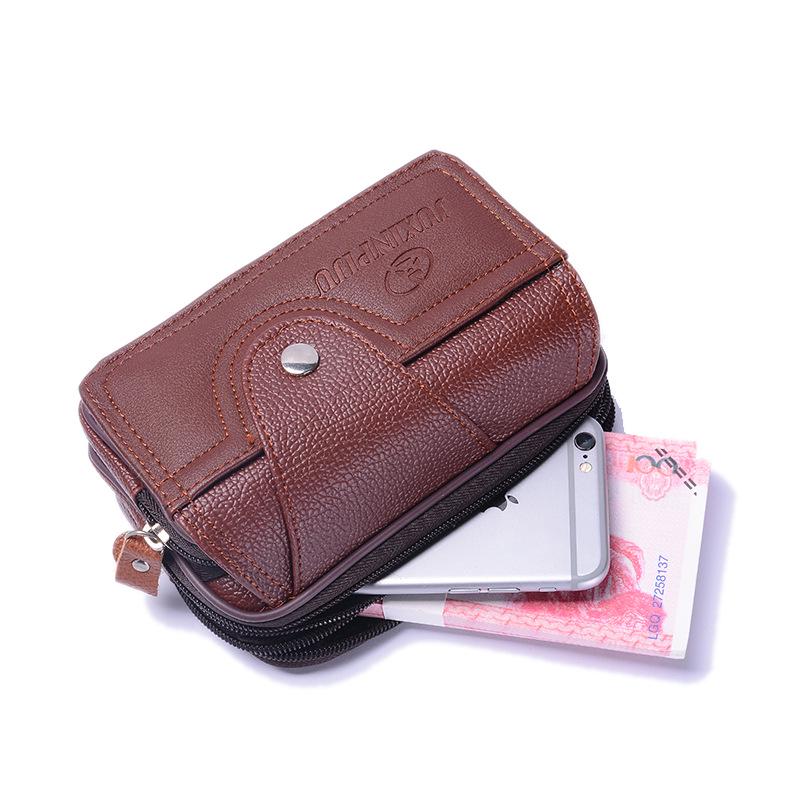 Cross-Border Men's Waterproof Anti-Theft Phone & Coin Belt Waist Pack