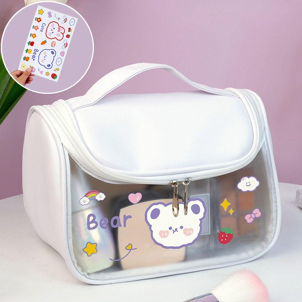 

Портативні сумочки на блискавці Органайзер для туалетних приналежностей великої ємності Зберігання косметики Сумка для макіяжу Сумка для ручок