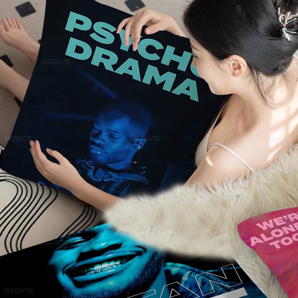 Pop Hip Hop Rapper Dave Pillow Gift Home Office Decoration Bedroom Sofa Car Cushion Cover Case 45x45