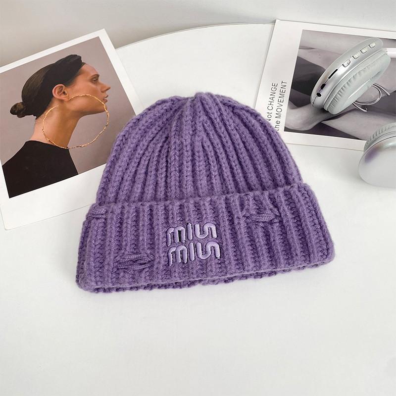 Knitted Hat With Letter Prints For Winter Warmth And Style For Casual Wear
