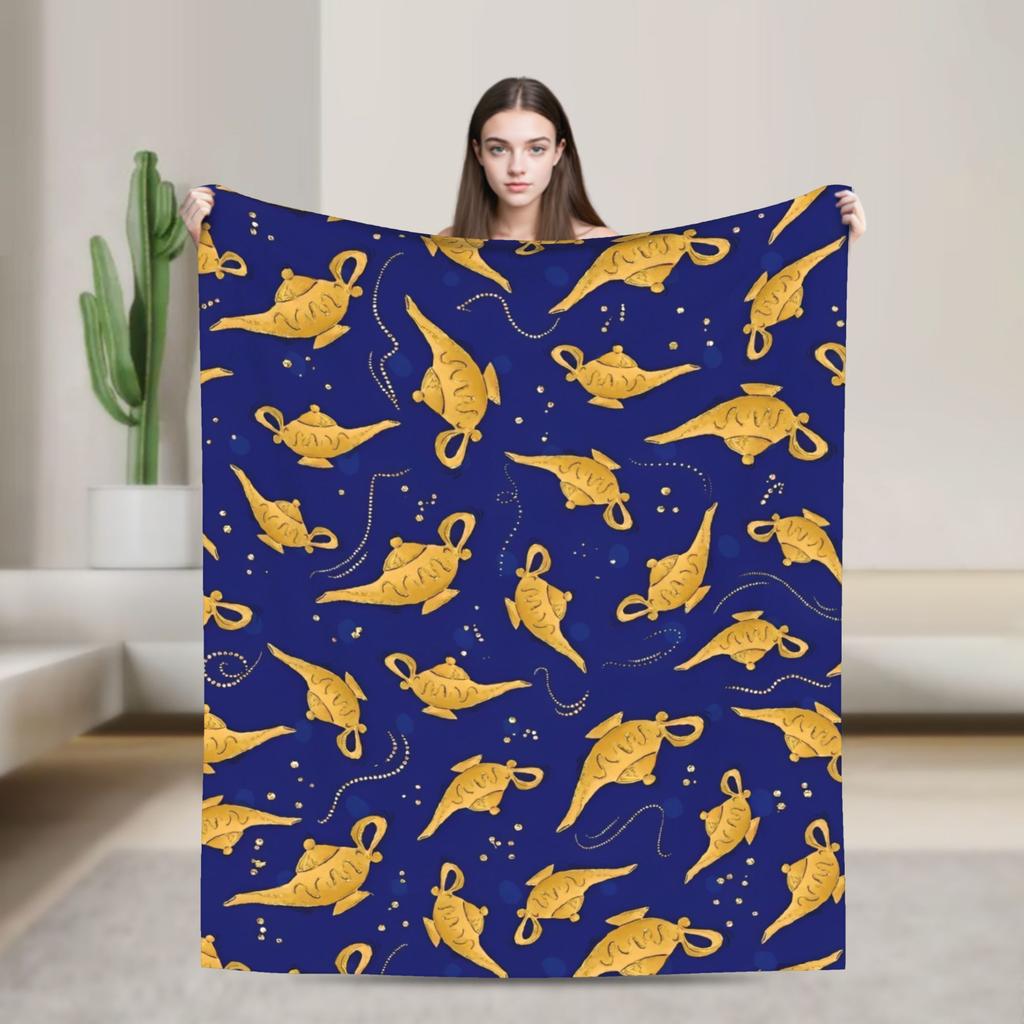 Aladdin Jasmine Cartoon Blanket Warm Fluffy Plush Throw Blanket For Couch Bed Decorative Flannel Bedspread Bed Cover