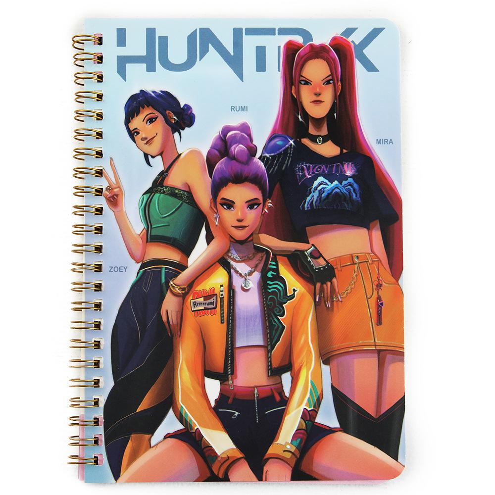 A5 Coil Book K-pop Color Page Horizontal Line Book High Value Notepad Student Notebook
