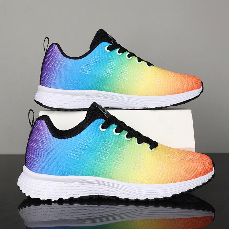 Fashion casual breathable ultra-light mesh outdoor sports women s shoes spring and summer new wear-resistant versatile breathable 36 разноцветный 2980₽