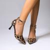 Summer 2026 Fashion Leopard Sandals Women's High Heels