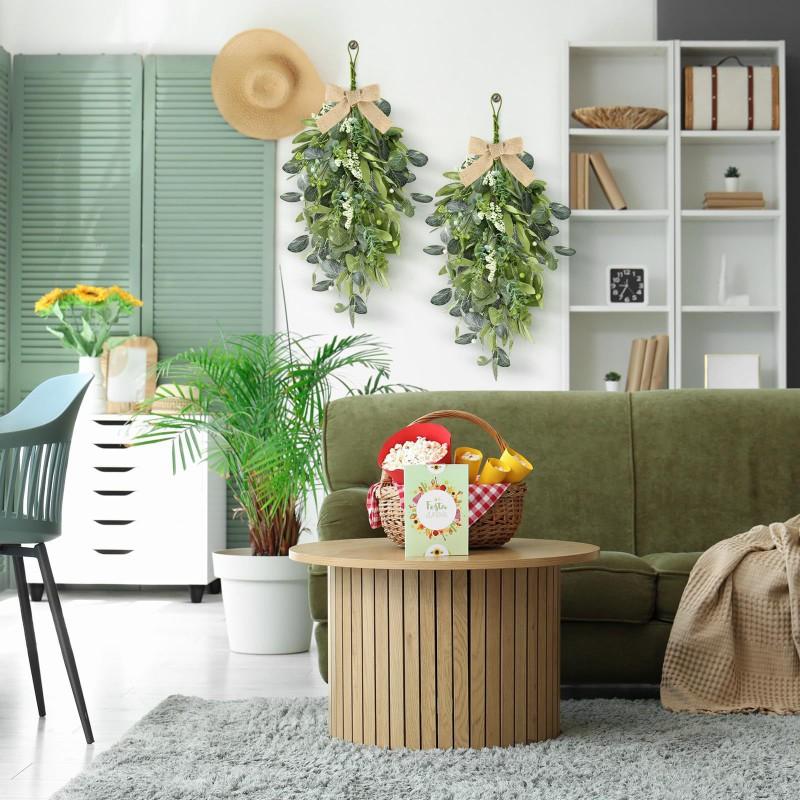 Artificial Eucalyptus Wreath Wall Hanging Decor Home Interior Decoration Gift