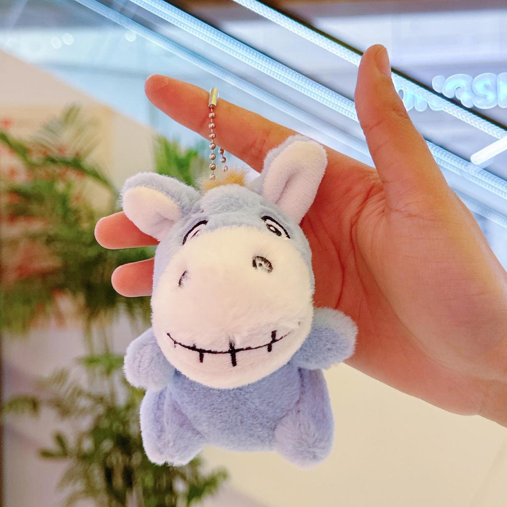 Cartoon Donkey Plush Keychain: Cute Donkey Doll & Small Pendant Ornament