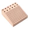 Multifunctional Beech Wood Grinding Head Drill Bit Storage Rack Organizer Lightweight Holder Tweezer Organizer