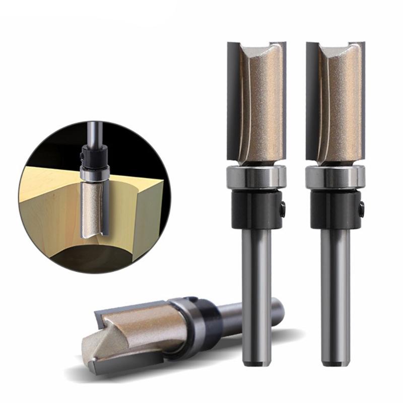 Flush Trim Bit With Bearing Routers Bit Woodworking Milling Cutter For Wood Bit End Milll Tool for Woodworking Furniture