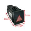 1PC Car Warning Hazard Light Emergency Button Switch Double Flash Warning Light Fit for Polo 9N 2002 2010 Car Accessories