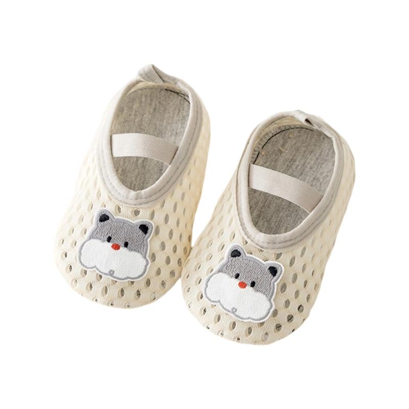 Infant Anti Skid Floor Socks with Cartoon Design for Baby Ages 10 Months to 3 Years Toddler Learning to Walk Shoes