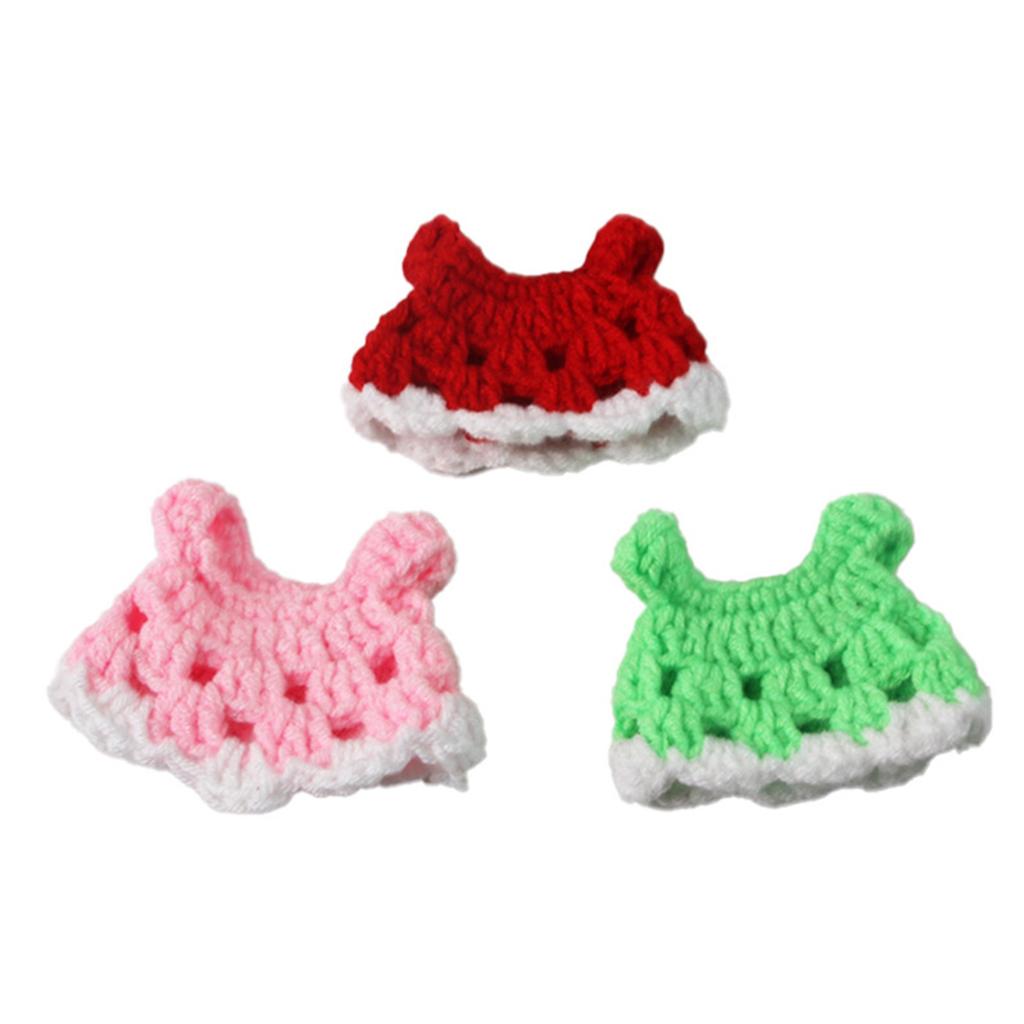 Hamster Dress Knitted Pet Dress for Guinea Pigs Hamster ,Small Animals Dress Photo Props Holiday Party Clothes