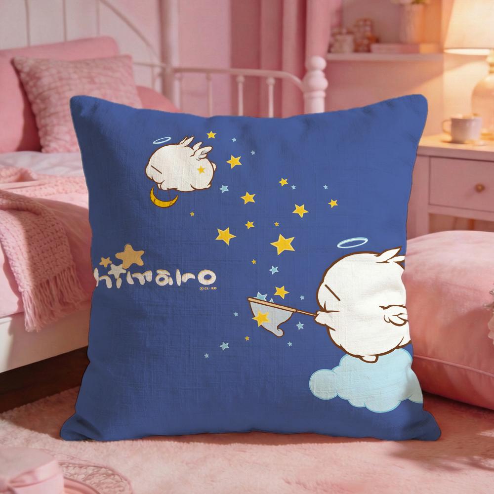 MMASHIMAROs Cute Cartoon Cushion Cover Premium Comfort Reversible Pillow Cove Two In One Design For Any Room Car Interior