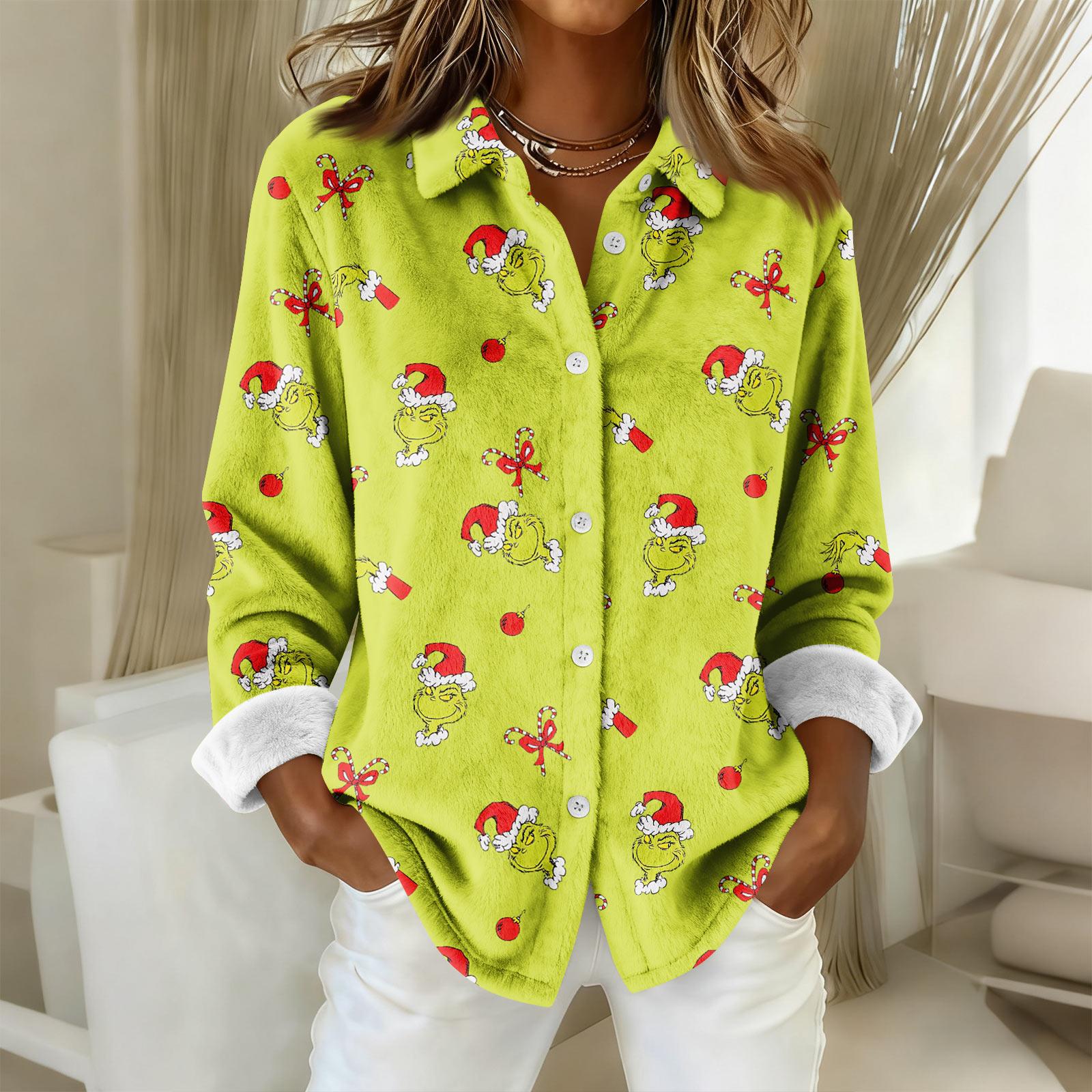 

Женская рубашка-блузка с принтом и пуговицами, длинный рукав, повседневный базовый рубашечный воротник, обычный топ XXL