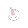 Rose Chalcedony Gemstone 925Sterling Silver Gift Jewelry Boho Pendant For Women PP-61-18